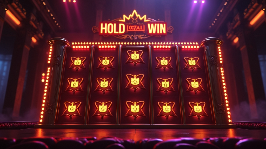 Grilă Royal Joker cu simboluri blocate într-o rundă hold and win, iluminată dramatic